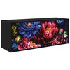 vidaXL TV ormar za montažu na zid KIEL 102 x 33 x 40 cm Crni hrast