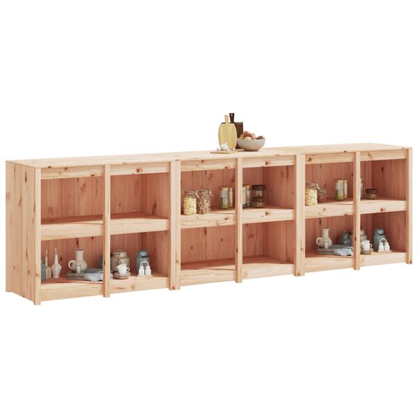 vidaXL Vanjski kuhinjski ormarići 3 kom od masivne borovine