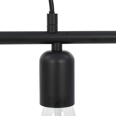 vidaXL Stropna svjetiljka sa žaruljama 2 W crna 80 cm E27