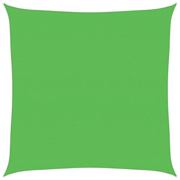 vidaXL Jedro za zaštitu od sunca 160 g/m² svjetlozeleno 4,5x4,5 m HDPE