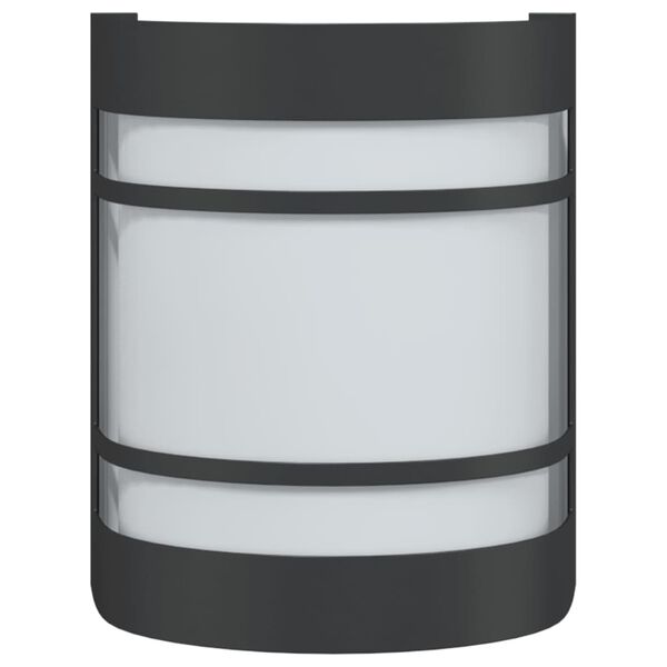 vidaXL Vanjska zidna svjetiljka crna od nehrđajućeg čelika