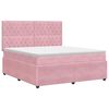vidaXL Boxspring krevet s madracem Ružičasta 160 x 200 cm Bar&scaron;un