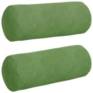 vidaXL Valjkasti jastučići 2 pcs Svijetlo zelena &Oslash; 15 x 40 cm