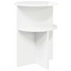 vidaXL Bocni stol s pohranom Bijela visokog sjaja &Oslash; 39,5 x 55 cm