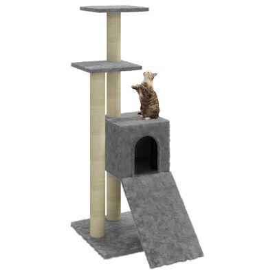 vidaXL Penjalica za mačke sa stupovima za grebanje svjetlosiva 92 cm