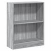 vidaXL Polica za knjige sivi hrast 60x24x76 cm konstruirano drvo