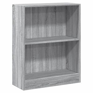 vidaXL Polica za knjige sivi hrast 60x24x76 cm konstruirano drvo