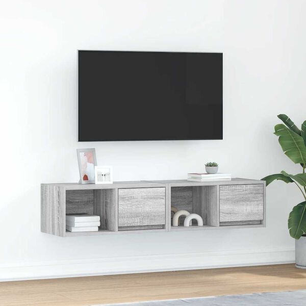 vidaXL TV ormarići 2 kom hrast sonoma 60x31x25,5 cm konstruirano drvo