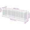 vidaXL Gabionska sadilica od pocinčanog čelika 450 x 90 x 100 cm
