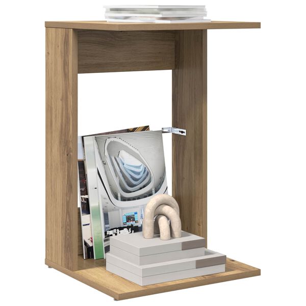 vidaXL Bocni stol Umjetnički hrast 40 x 38 x 62,5 cm Konstruirano drvo