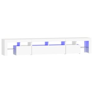 vidaXL TV ormarić s LED svjetlima bijeli 230x36,5x40 cm