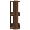 vidaXL Regal za knjige s 3 razine smeđa boja hrasta 60x30x80 cm drveni