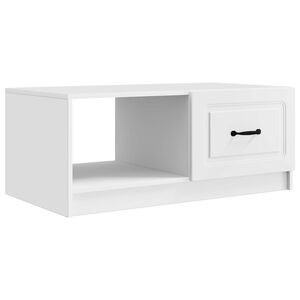 vidaXL Kava Stol Bijela 90 x 50 x 37 cm Konstruirano drvo