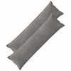 vidaXL Presvlaka za jastuk 2 pcs HOUTEN Tamnosiva 40 x 145 cm
