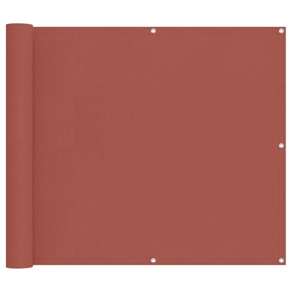 vidaXL Balcony ekran Terakota 100 x 600 cm Oxford tkanina