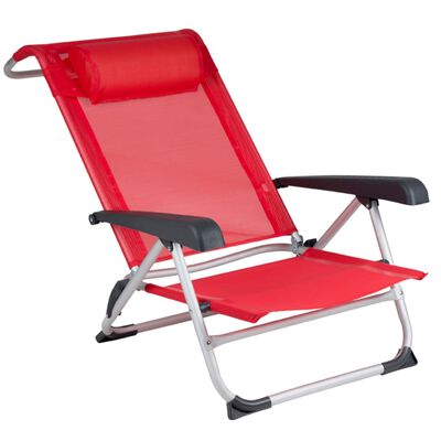 Bo-Camp stolica za plažu od aluminija crvena 1204793