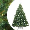 vidaXL Umjetno božićno drvce s stalakom Zelena 210 cm PE i PVC
