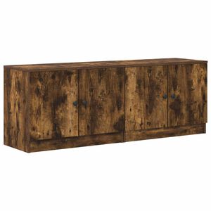 vidaXL Ormar za krevet na kat 2 kom. Dimljeni hrast 66 x 35 x 48 cm