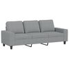 vidaXL 3-dijelni set sofa svjetlosivi od tkanine