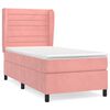 vidaXL Box spring krevet s madracem ružičasti 100x200 cm bar&scaron;unasti