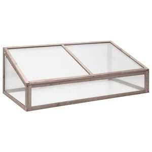 vidaXL Staklenik sivi 110 x 56 x 39 cm od jelovine