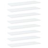 vidaXL Police za knjige 8 kom bijele 60x20x1,5 cm konstruirano drvo
