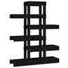vidaXL Stalak za biljke crna 85 x 25 x 109,5 cm od masivne borovine