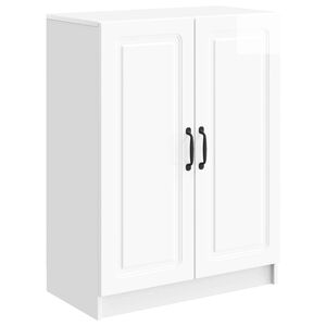 vidaXL Kreveta Bijela visokog sjaja 66 x 34,5 x 87 cm