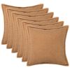 vidaXL Presvlaka za jastuk 6 pcs HOUTEN Bež 50 x 50 cm Boucl&eacute;