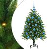 vidaXL Božićno drvce s 150 LED svjetlima s stalakom Zelena 120 cm PE