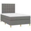 vidaXL Krevet box spring s madracem tamnosivi 120 x 190 cm tkanina