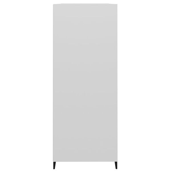 vidaXL Komoda sjajna bijela 69,5x32,5x90 cm od konstruiranog drva