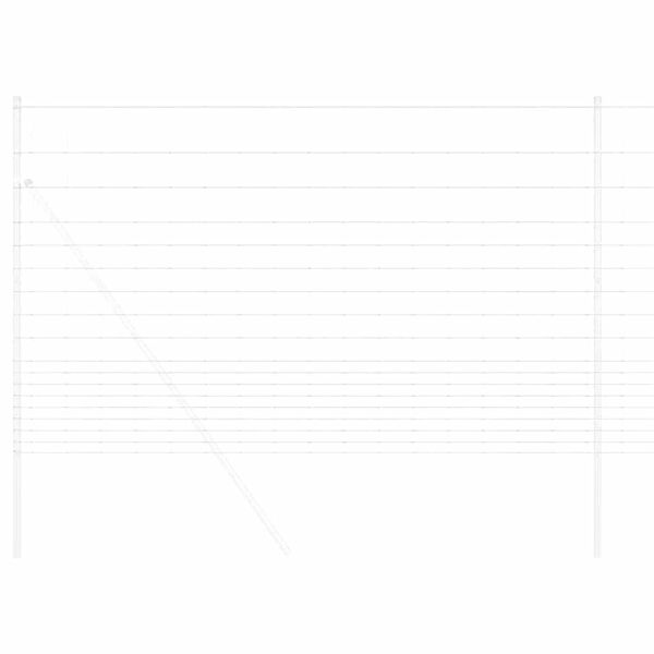 vidaXL Divlja ograda Vruće pocinčano 1000 x 150 x 0,18 cm Željezo