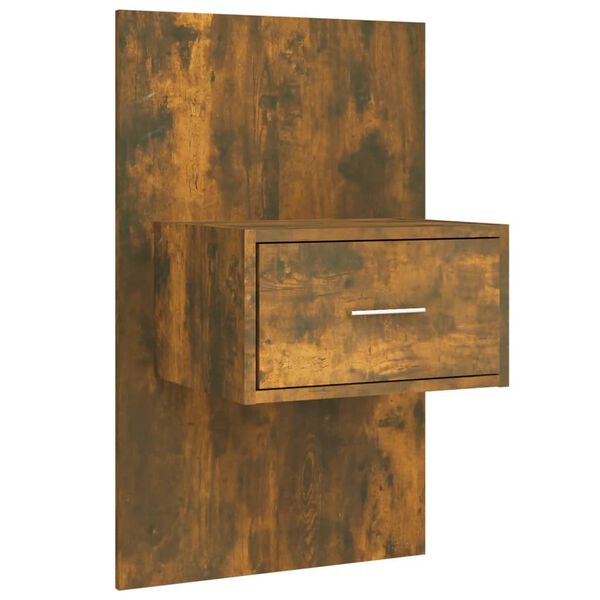 vidaXL Uzglavlje za krevet s ormarićima boja hrasta konstruirano drvo