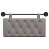 vidaXL Držeće uzglavlje Zidne Sivo-smeđa 100 x 55 x 7 cm tkanina