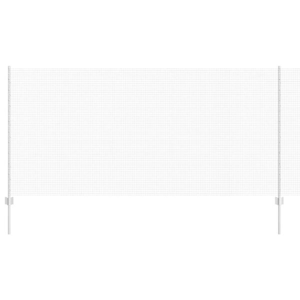 vidaXL Ograda s postovima Srebrno 1,2 x 50 m Čelik
