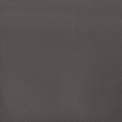 vidaXL Madrac s džepičastim oprugama sivi 80x200x20 cm od umjetne kože
