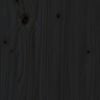 vidaXL Dnevni ležaj crni 90 x 190 cm od masivne borovine