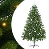 vidaXL Božićno drvce s 300 LED svjetlima s stalakom Zelena 180 cm PE
