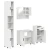 vidaXL Set namje&scaron;taja za kupaonicu s ladicama 4 pcs Visoki sjaj bijela