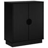 vidaXL Kreveta VENRAY Crna 66 x 33 x 77,5 cm Konstruirano drvo