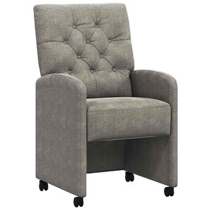 vidaXL Blagovačke stolice s kotačima 2 pcs Svjetlosiva 58 x 67 x 97 cm