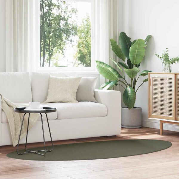 vidaXL Tepisi za područja HUARTE &Scaron;umsko zelena 100 x 200 cm Poliester