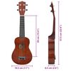 vidaXL Set ukulelea Soprano s futrolom za djecu Natural 23 "