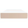 vidaXL Madrac s oprugama srednje tvrdoće boja cappuccina 100x200x20 cm od umjetne kože