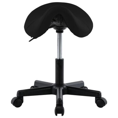 vidaXL Radni stolac od umjetne kože crni