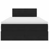 vidaXL Krevet s od storage s madracem Crna 120 x 190 cm Bar&scaron;un