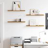 vidaXL Polica na zidu Zidne 4 pcs Bež 60 x 9 x 3 cm Konstruirano drvo