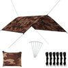 vidaXL Vanjska cerada 3 x 2 m maskirna