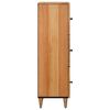 vidaXL Highboard s vratima Prirodna 40 x 33 x 110 cm Čvrsto drvo manga